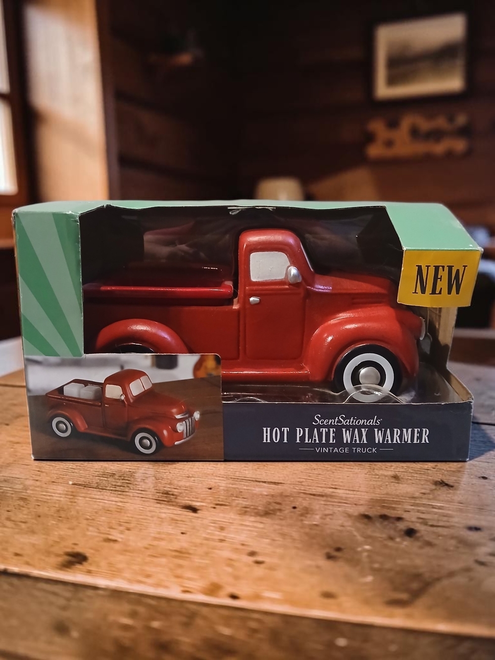 Red Vintage Truck Hot Plate Wax Warmer
